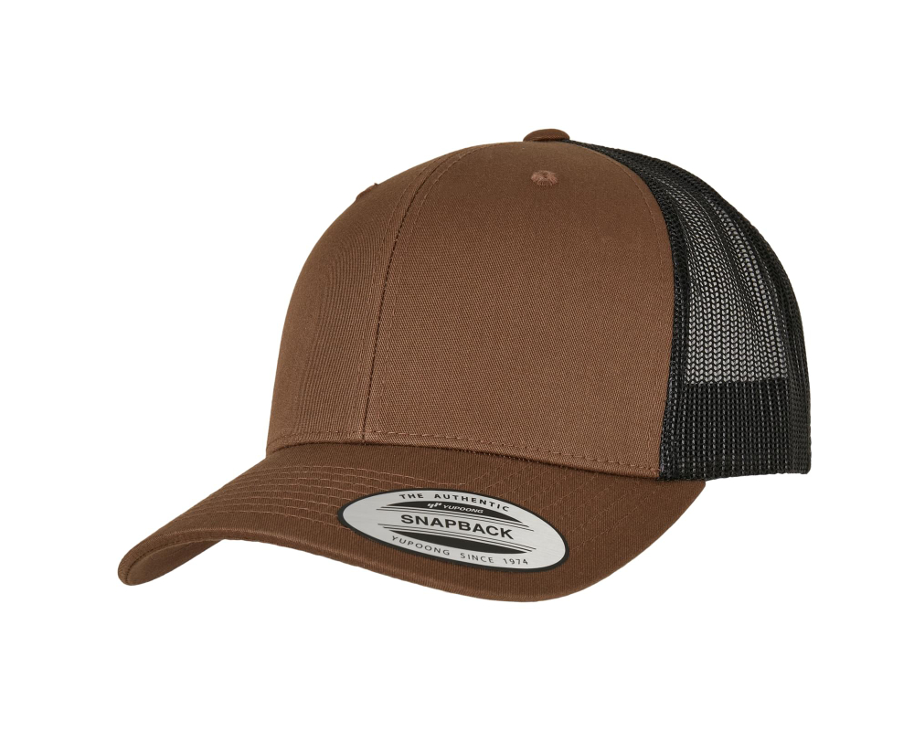 Nokamüts Retro Trucker tumepruun/must