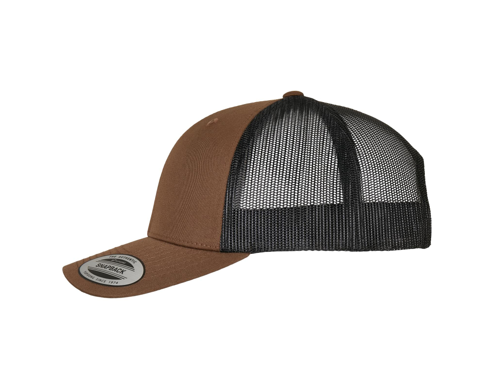 Nokamüts Retro Trucker tumepruun/must - Image 3